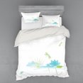 thumbnail image 1 of Ambesonne Dragonfly Bedding Set 4 Pcs, Waterlily Nature Lake, Queen, Apple Green Pale Blue, 1 of 3