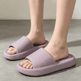 thumbnail image 4 of Women's Shower Shoes Women's Slides with Cushioned Thick Sole Household Slippers Lightweight Comfy Slide Sandals for Daily Wear Purple 7 [EU-38], 4 of 5