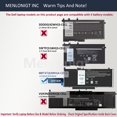 thumbnail image 3 of Batería Menlonigt 6MT4T compatible con Dell Latitude E5470/E5570, 3 of 8