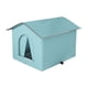 thumbnail image 1 of Casa para gatos callejeros, suministros para mascotas, casa para perros con aislamiento cálido, cama para perros resistente a la intemperie Azul medio, 1 of 9