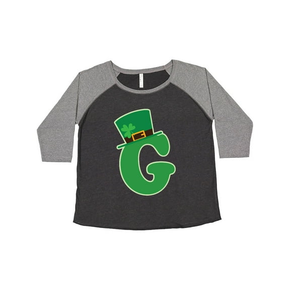 Inktastic Irish St Patricks Day Letter G Monogram Women's Plus Size T-Shirt