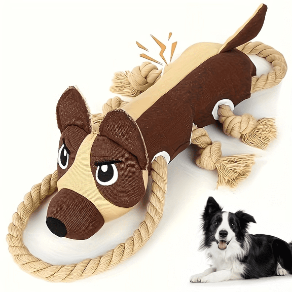 Dog Toys for Aggressive Chewers,Tough Indestructible Dog Toys,Squeaky Toys for Large Dogs,Durable Dog Chew Toys