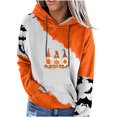 thumbnail image 1 of Blusa de manga larga suelta con estampado de Halloween a la moda para mujer, camisetas informales, sudaderas con capucha Pompotops  FGAJ17088, 1 of 5