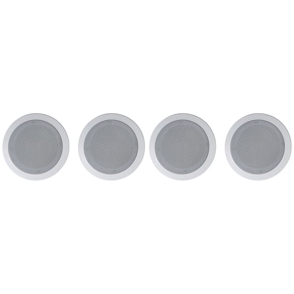 4 Rockville HC55-16 White 5.25" 300 Watt In-Ceiling Home Theater Speakers 16 Ohm