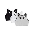 thumbnail image 1 of Sujetador deportivo Fruit of the Loom estilo camiseta sin mangas para mujer, color gris, talla 34, 1 of 5
