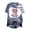 Blue, variant on Women Iridescent Bow Ghost Tie Dye Tshirt Halloween Holographic Pink Bow Ghost Graphic Short Sleeve Blue Bleached Splatter Tee Fall Tops Black for Size XL