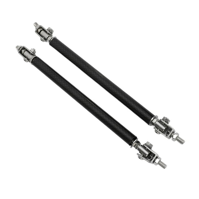 Barras de Divisor de Labios de Parachoques, Varilla de Labio de Parachoques Delantero Ajustable Que Atrapa Fibra de Carbono 2 Piezas para Faldas Latales Labios Traseros