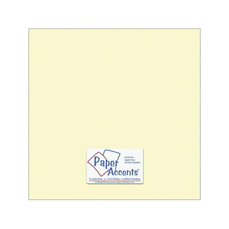 Paper Accents Cardstock 12"x 12" Stash Builder 65lb Textured Citronella 25pc