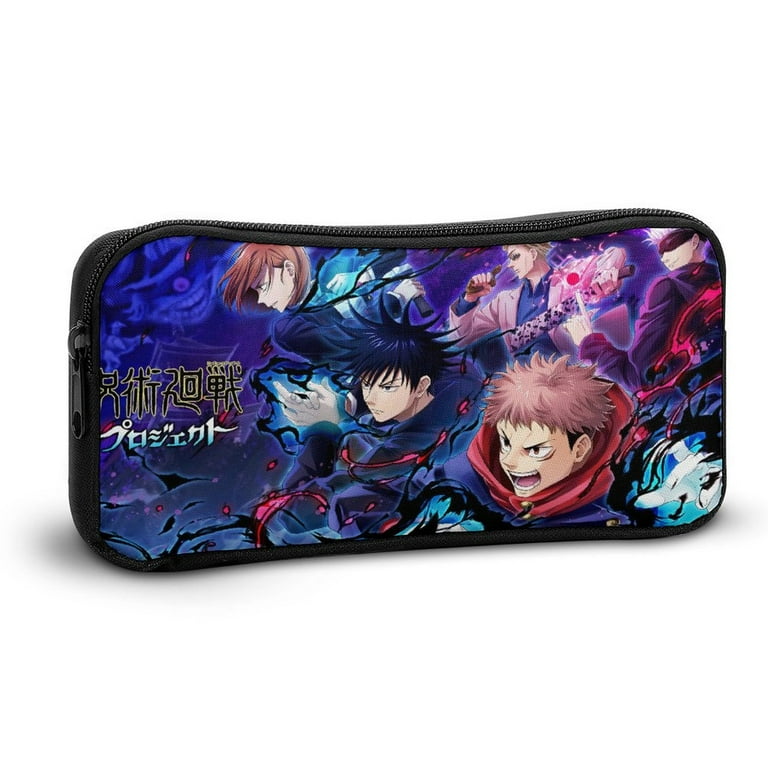 Jujutsu Kaisen Large Pencil Case, Durable Pencil Pouch with Big