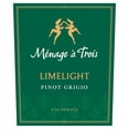 thumbnail image 6 of Menage a Trois Limelight Pinot Grigio California White Wine, 750 ml Glass Bottle, 13% ABV, 6 of 8