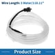 thumbnail image 5 of Cuerda de luz LED EL de 3 metros Unique Bargains, tira de luz brillante para decoración de automóviles, luz neón flexible con caja de batería (3V) color azul hielo, 5 of 7