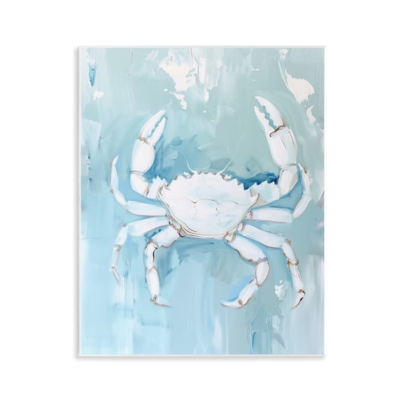 Stupell Industries White Coastal Crab Animals Painting Unframed Art Print Wall Art, 11 x 14