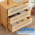 thumbnail image 5 of Dextrus 3 Drawer Vertical Dresser, Wood Storage Cabinet Chest of Drawers, Oak, 5 of 6