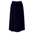thumbnail image 4 of Wxolcjlv Womens Velvet Maxi Skirt Elastic Waist Pleated Full Cut Skirts, 4 of 6