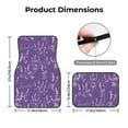 thumbnail image 4 of Daiia Lavender Flowers Printed Car Floor Mats Set of 4, Durable Non Slip Auto Floor Carpet, Car Interior Carpets Proof Foot Pads Anti-Slip Cushion Automoetive Accessories, 4 of 6