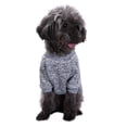 thumbnail image 4 of Dog Clothes Warm Puppy Outfit Pet Jacket Coat Winter Dog Clothes Soft Sweater Clothing For Small Dogs Chihuahua Gray M, 4 of 7
