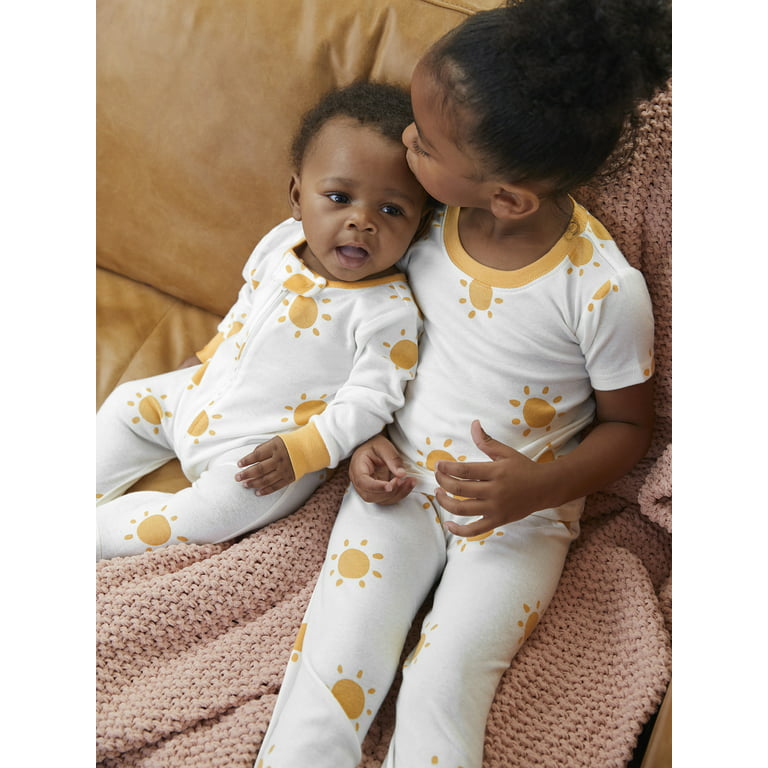 Modern Moments by Gerber Baby Boy, Baby Girl, & Unisex Sleep 'n Play Footed  Pajamas, 2-Pack (Newborn-6/9 Months) 