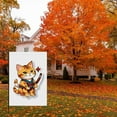 thumbnail image 4 of Double Side Cat Lover Outdoor Garden Flag for Garden Home Front Door House Backyard Deco Kitten Versatile Camper Decorations 28x40 Inches Washable Fluffy Cat Cartoon Style Cute Cat Porch Flag, 4 of 6