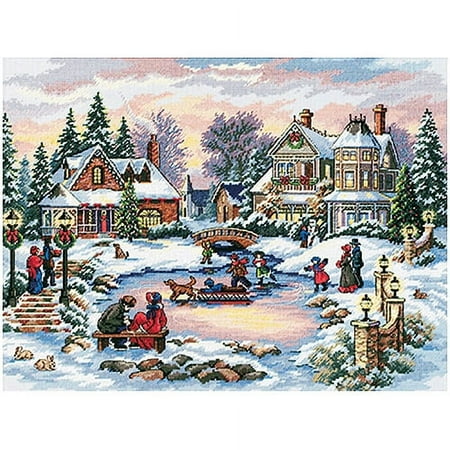 UPC: 0088677085698 | Simplicity A Treasured Time Counted Cross Stitch Kit by Dimensions  1 Each