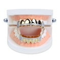 thumbnail image 3 of Hip Hop 18K Chapados En Oro Dientes En Conjunto De Parrillas En La Yuyangstore Dientes de parrilla de hip hop, 3 of 8