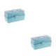 thumbnail image 4 of Toystoory Caja organizadora de pastillas Caja de almacenamiento de cosméticos para herramientas de gran capacidad Azul S 2piezas, 4 of 6