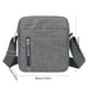 thumbnail image 3 of Bolsa de pecho | Bolsa deportiva cruzada de nailon con múltiples bolsillos | Correa ajustable para correr y uso diario | Gris, negro, morado y azul, 3 of 6