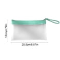 thumbnail image 3 of Compact TPU Frosted File Storage Bag, A6 Size, Waterproof Zippered Document Organizer for Office, School, Travel - Lightweight Tote for Documents, Reports, and Check Records, 3 of 6