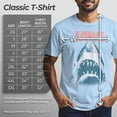 thumbnail image 5 of Men's Jaws Distressed Shark Poster  Graphic T-Shirt, 5 of 9