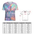 thumbnail image 2 of Rainbow Horse with Wings Women's Short Sleeve Tops Casual Blouses T Shirt, 2 of 6