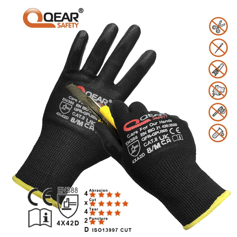 Level 5 Cut Resistant Gloves HPPE Polyurethane Palm Coated Gloves PU Rubber  Coated Glove - Buy Level 5 Cut Resistant Gloves HPPE Polyurethane Palm Coated  Gloves PU Rubber Coated Glove Product on