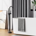 thumbnail image 5 of Ataucjin Freestanding Bathtub Faucet Brushed Nickel Floor Mount Tub Filler Standing HighShower Faucets with Handheld Shower Mixer Taps Swivel Spout, 5 of 7