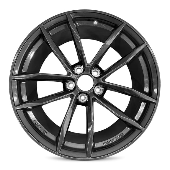For 2023-2024 Nissan Z Front 19 Inch Painted Satin Black Alloy - Genuine OEM Take-Off Rim - Road Ready Car Wheel