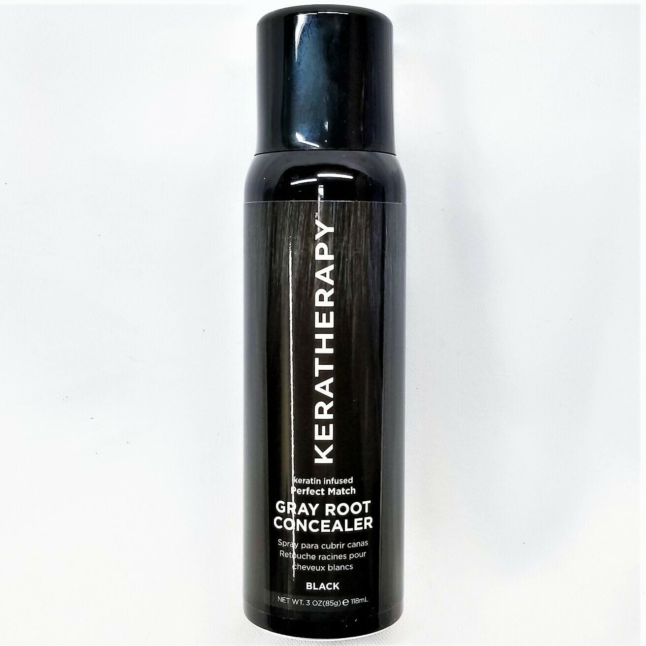Keratherapy Perfect Match Keratin Infused Gray Root Concealer 3 oz - BLACK