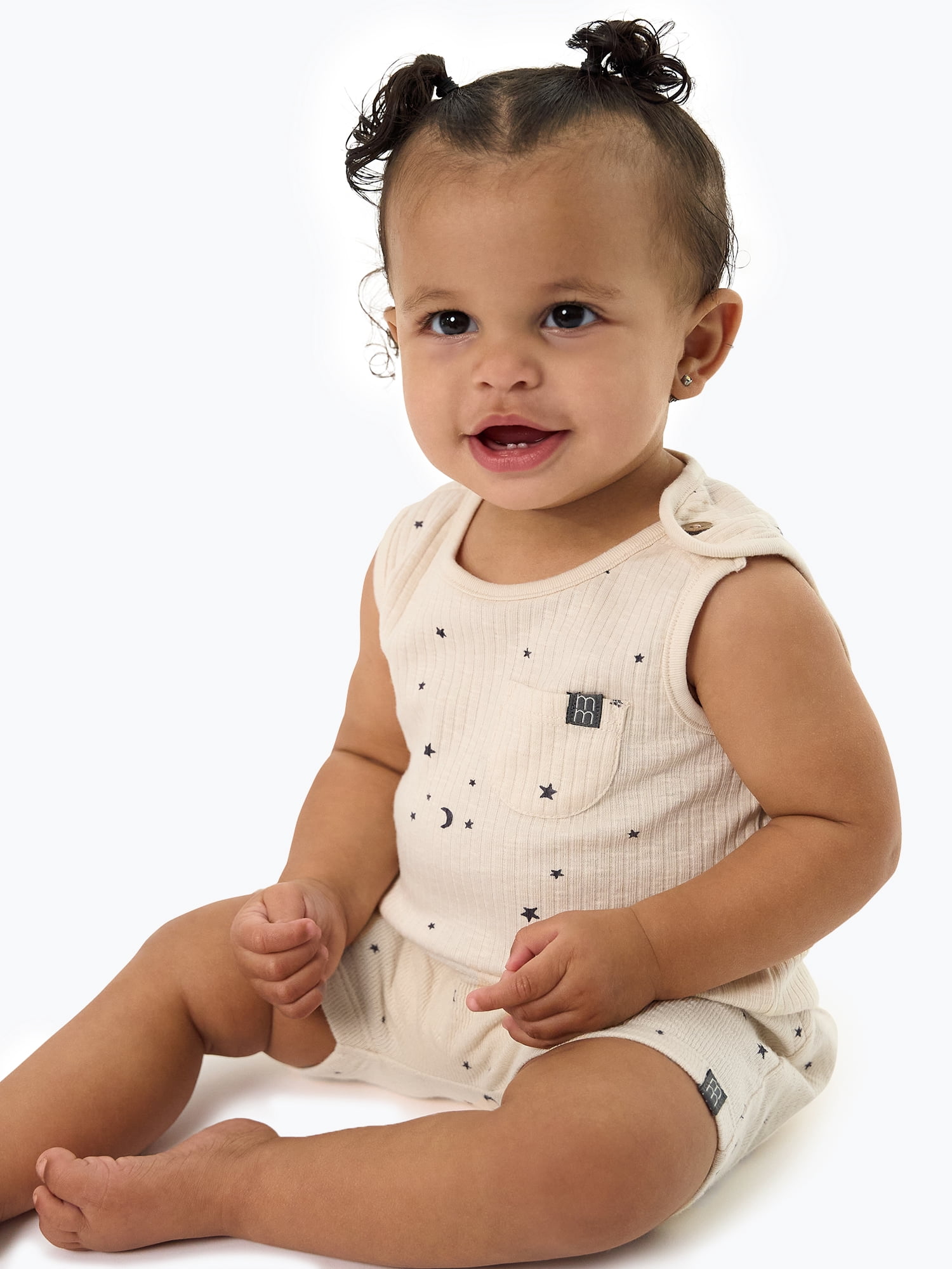 Modern Moments by Gerber Baby Neutral Organic Tank Top With Pocket, Sizes 0/3 Months - 24 Months