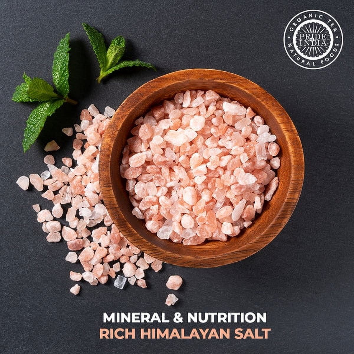 Pride of India - Pack of 6 - Himalayan Pink Salt, Coarse 4-5mm, 2.2 lb Jar, Ideal for Salt Grinders, Cooking & Bath , Gluten-Free