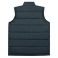 thumbnail image 4 of IROINNID Men's Sleeveless V-Neck Stand Collar Short Vest Solid Color Casual Autumn Winter Thick Down Pocket Cotton Vest, 4 of 4