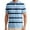 Light Blue, variant on Men Polo Shirts Golf Striped Short Sleeved Button Up Collared Top Performance Stretch Athletic Regular Breathable Shirts for Men