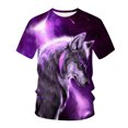thumbnail image 3 of ICHUANYI Clearance Men Short-Sleeved Printed Color Buttons Fashion Casual T-Shirt Tops(Purple, XXXXXXL) Ichuanyi Ichuanyi, 3 of 3