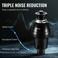 thumbnail image 4 of VEVOR Garbage Disposal 3/4 HP Continuous Food Waste Disposer 3250RPM EZ Connect Corded, 4 of 9