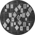 thumbnail image 1 of Ahgly Company Indoor Round Oriental Gray Modern Area Rugs, 8' Round, 1 of 4