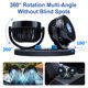 thumbnail image 2 of Ventilador de coche XOOL de 12 V, 360 grados, giratorio de doble cabezal con 2 USB, 2 of 9