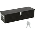 thumbnail image 1 of 39x13x10-In Aluminum Diamond Plate Truck Bed Tool Box Lockable Waterproof Storage Organizer with Side Handle for Pickup RV Trailer, 1 of 8