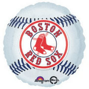 18" BOSTON RED SOX Baseball Balloon • Party Supplies Decorations Foil Mylar Balloon