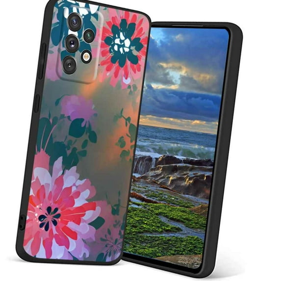Compatible with Samsung Galaxy A52 5G Phone Case, Flowers-35 Case Men Women, Flexible Silicone Shockproof Case for Samsung Galaxy A52 5G