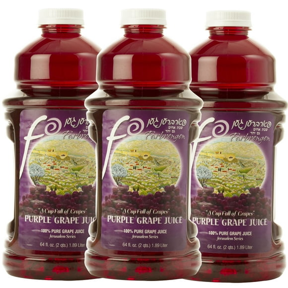 Set x 3 Jugo De Uva Extra Kosher Natural Botella 1.89 Lts