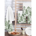 thumbnail image 2 of Green Pine Tree Hand Towels Set, Waffle Weave Kitchen Towels 3 Pieces, Vintage Watercolor Botanical Microfiber Hair Face Bath Tea Towel Absorbent Quick Drying Cleaning Dish Cloths, 15.7"x23.6", 2 of 7