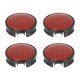 thumbnail image 1 of 4 uds 62mm 4 Orejetas Universal Negro Coche Rueda Central Tapas Cubo Cubierta, 1 of 6