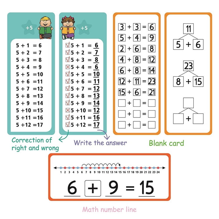 Multiplication Workbook Set - 4 Pack Addition Subtraction ...