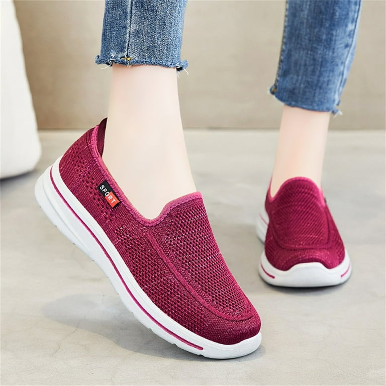 Women's Canvas Shoes Fashion Sneakers White Tennis Shoes Casual Slip on  Shoes Floral Embroidered Low Top Sneakers