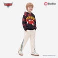 thumbnail image 6 of Disney Cars Lightning McQueen Boys Hooded Sweatshirt Toddler Pullover Racing Hero Print Tie-Dye Hoodie Kids Red Top Sizes 2-9Y, 6 of 6